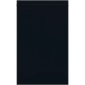 6 x 9" - 2 Mil Black Reclosable Poly Bags