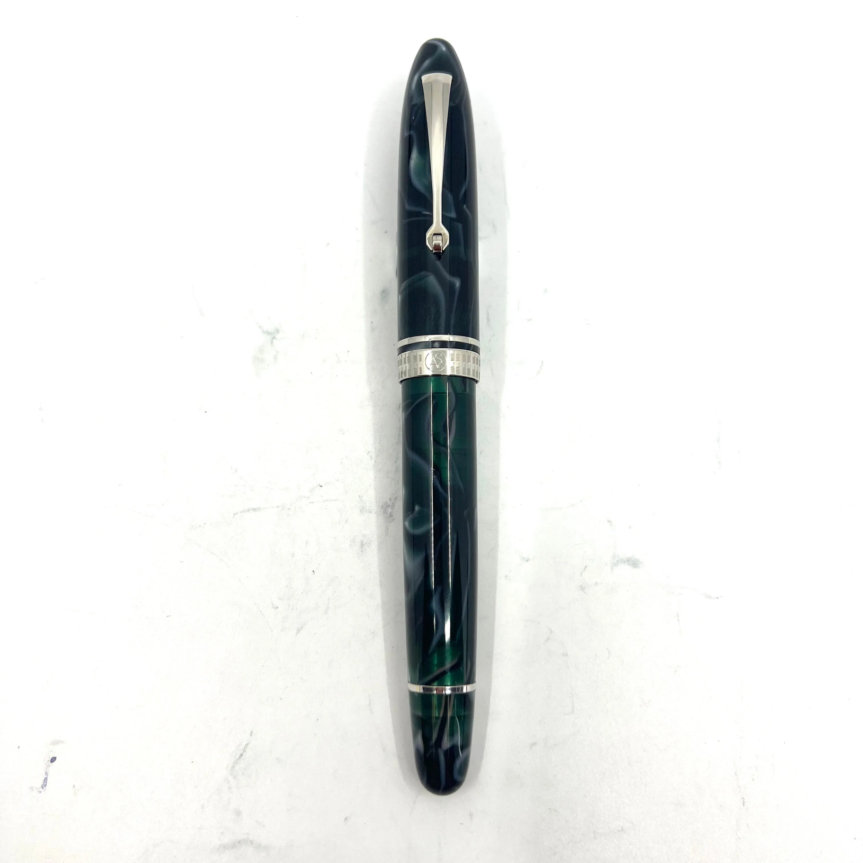 ASC (Armando Simoni Club) Ogiva Medio Green Lagoon Fountain Pen