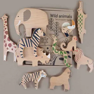 Bajo Wooden Animals Play Set, Wild