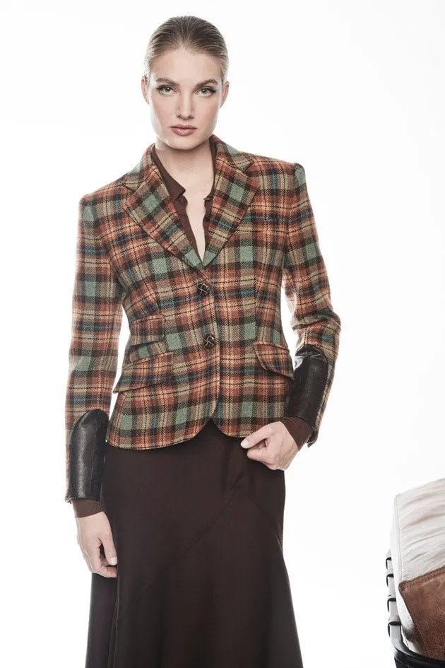 BLAZER CUADROS NARANJAS VERMONT