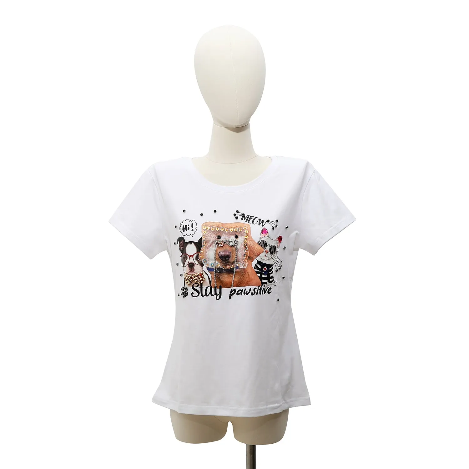 CAMISETA DE MODA NICOLE LEE CON BRILLOS (BIG BROTHER)