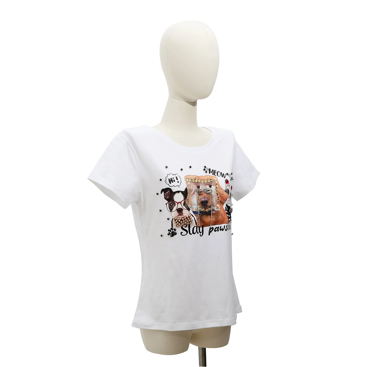 CAMISETA DE MODA NICOLE LEE CON BRILLOS (BIG BROTHER)