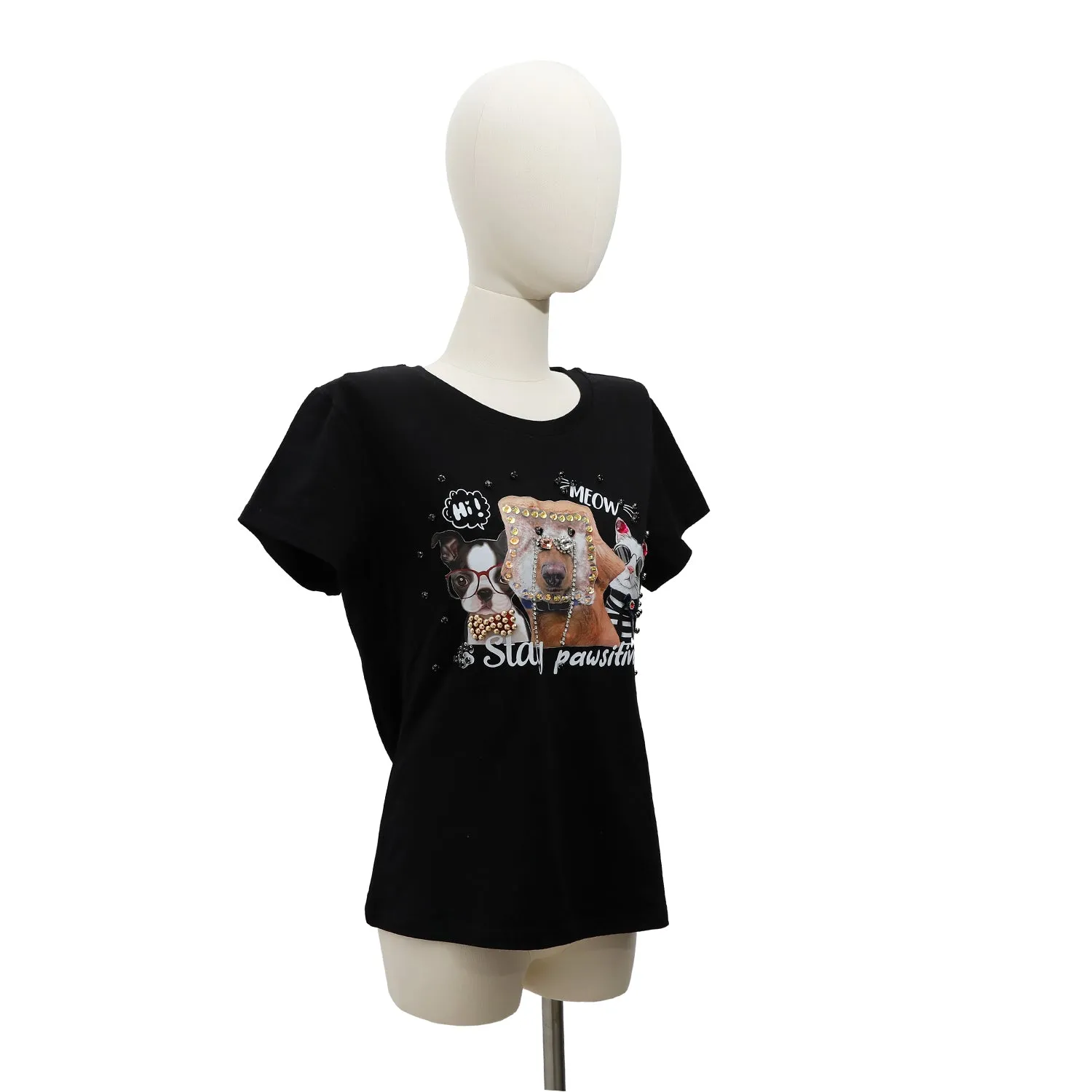 CAMISETA DE MODA NICOLE LEE CON BRILLOS (BIG BROTHER)