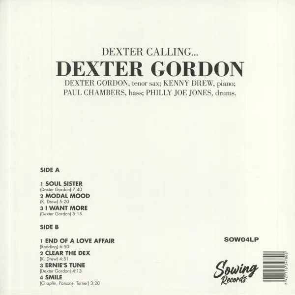 Dexter Gordon | Dexter Calling . . . [Limited Clear Vinyl]