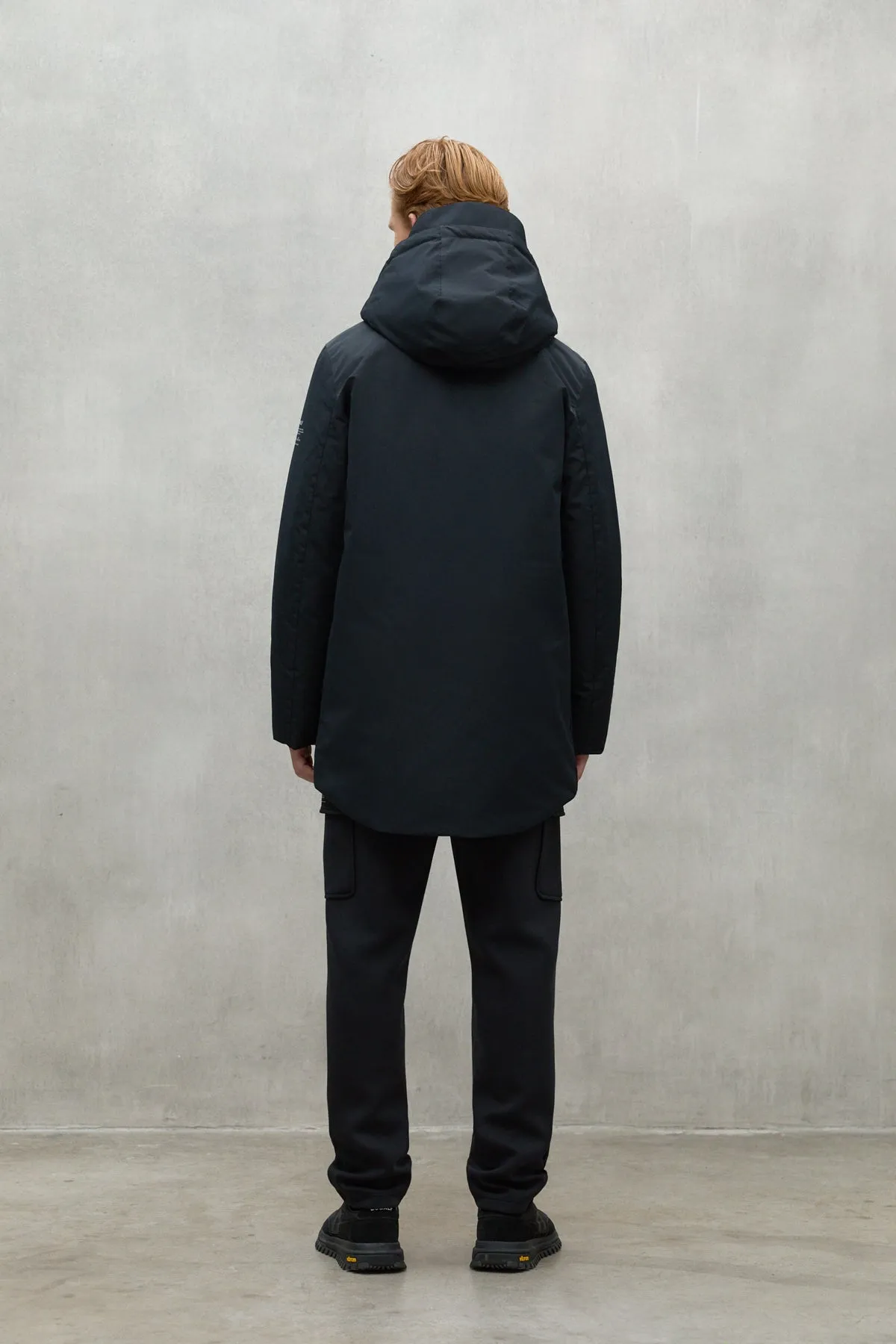 Ecoalf Cappotto Tess. Tecnico 3/4 Nero Uomo