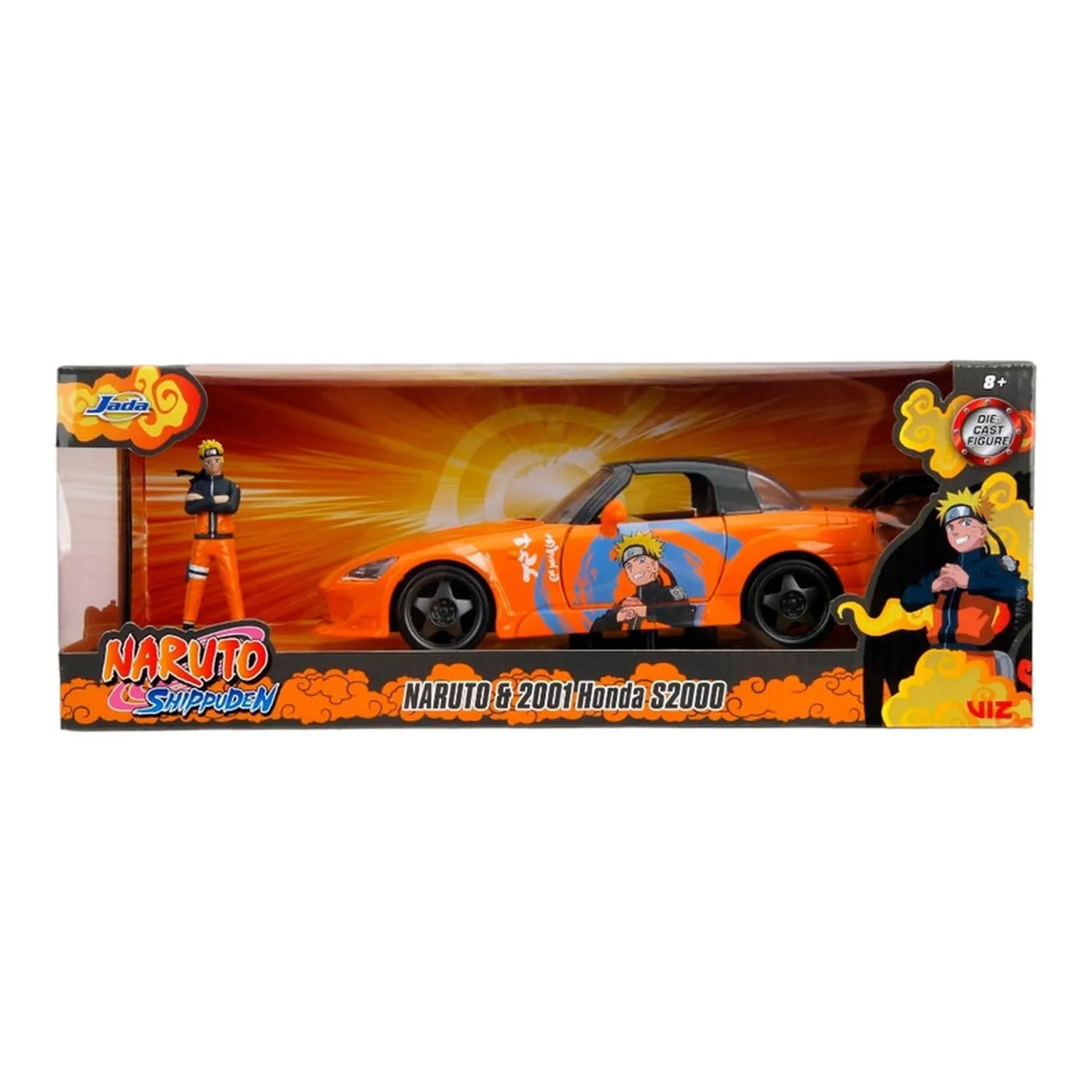 Jada Toys Vehículo Naruto & 2001 Honda S2000 Escala 1:24 Naruto