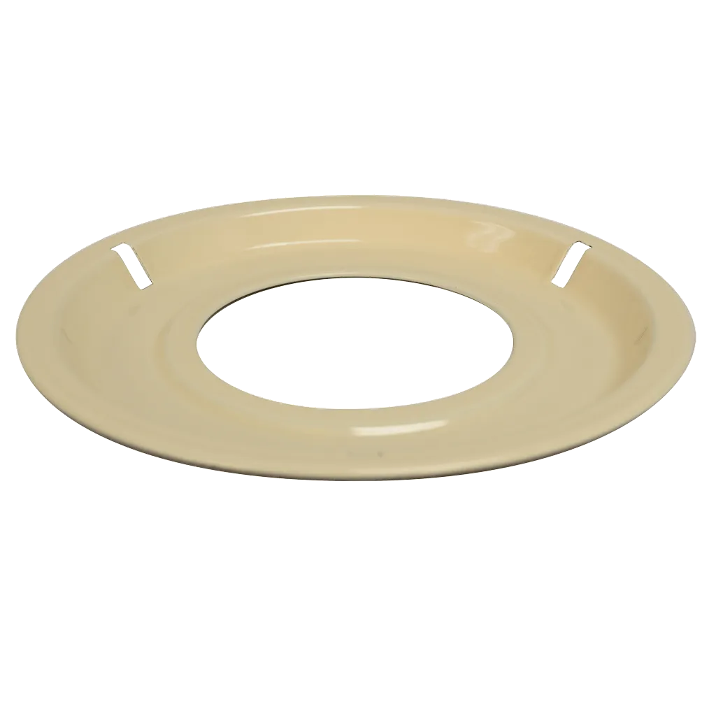 P300A Style G 8.25 Inch Round Heavy Duty Almond Porcelain Drip Pan