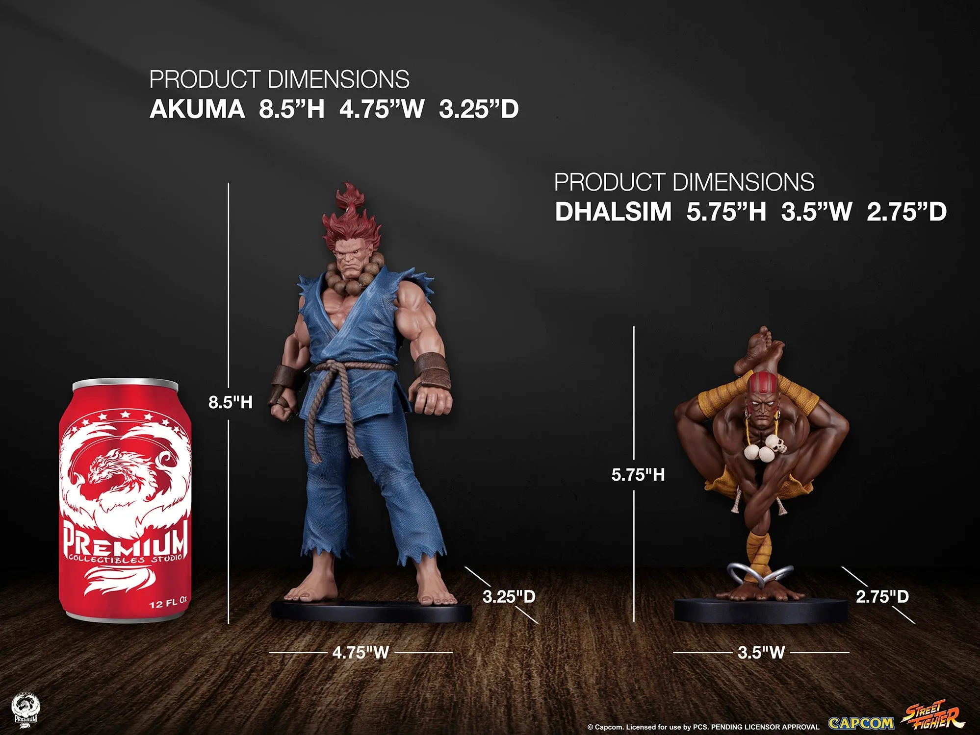 PCS Statue: Street Fighter - Set Akuma y Dhalsim Escala 1/10