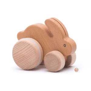 Small Push-Along Rabbit in Natural