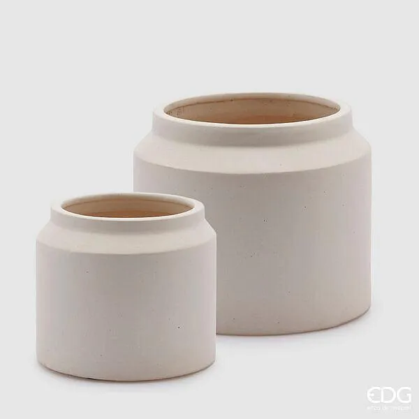 Vaso cachepot Class ceramica Waterproof EDG Enzo De Gasperi