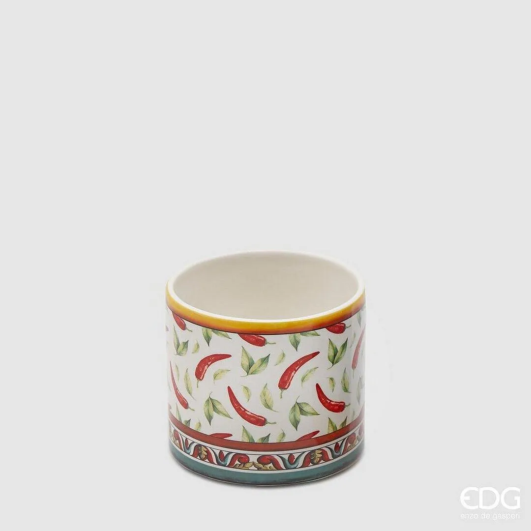 Vaso ceramica con decoro Sicily EDG Enzo De Gasperi